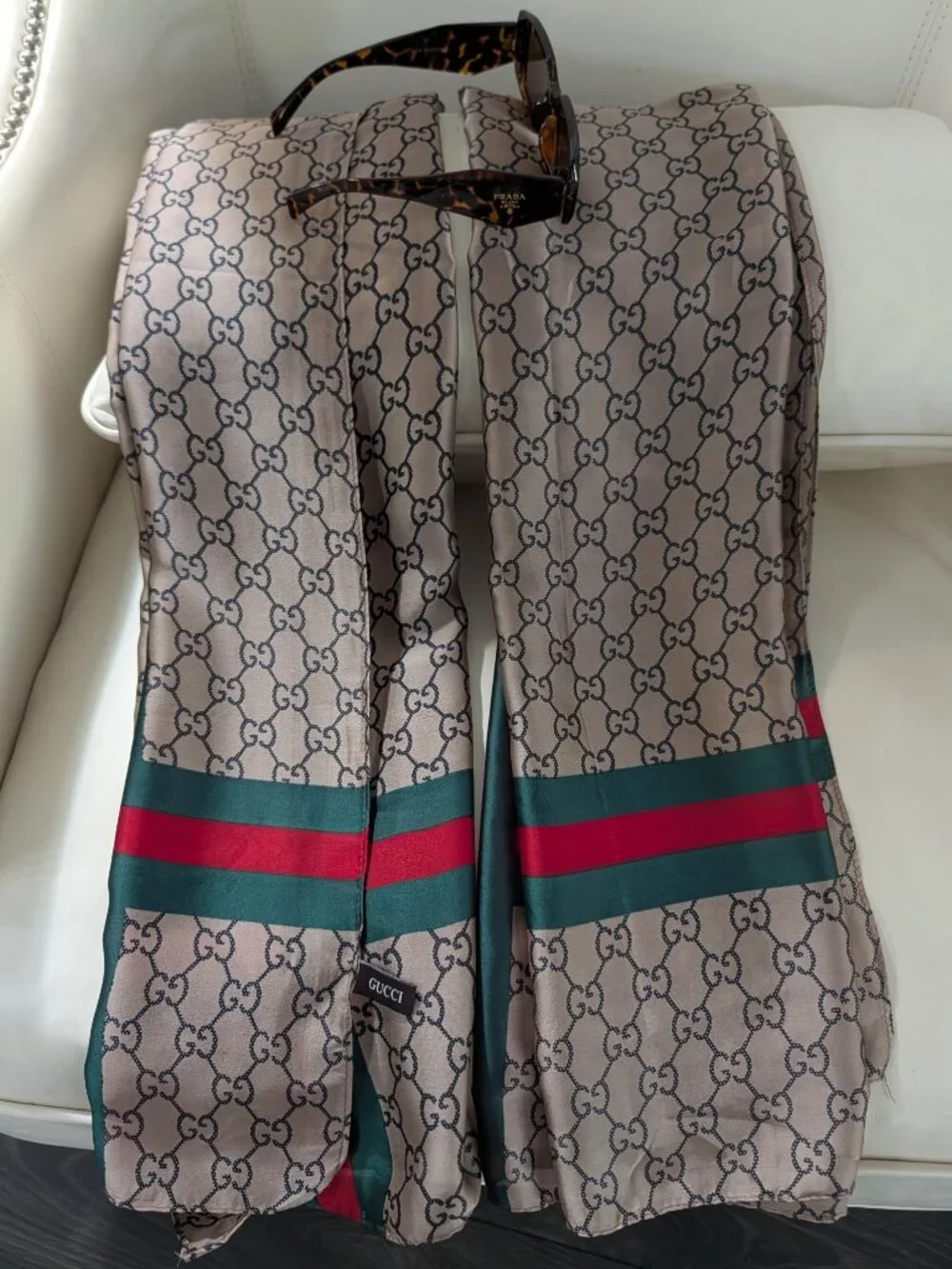 New Gucci Silk Scarf